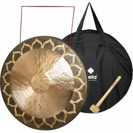 Gong Sela SEGO32CHL Chau Gong Lotus 32″ Bronzo con borsa e battente