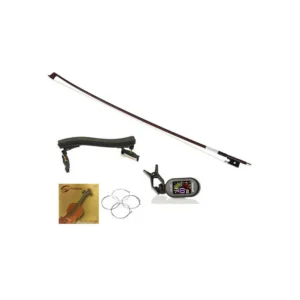 Set Accessori violino 4/4 archetto spalliera accordatore corde