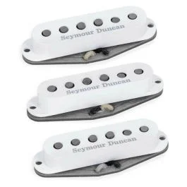 Seymour Duncan set psychedelic strat white
