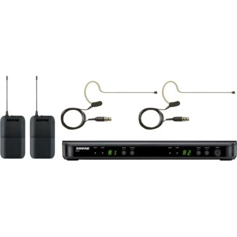 Shure BLX188E/MX53 T11, 863-865MHz Wireless Dual Earset System