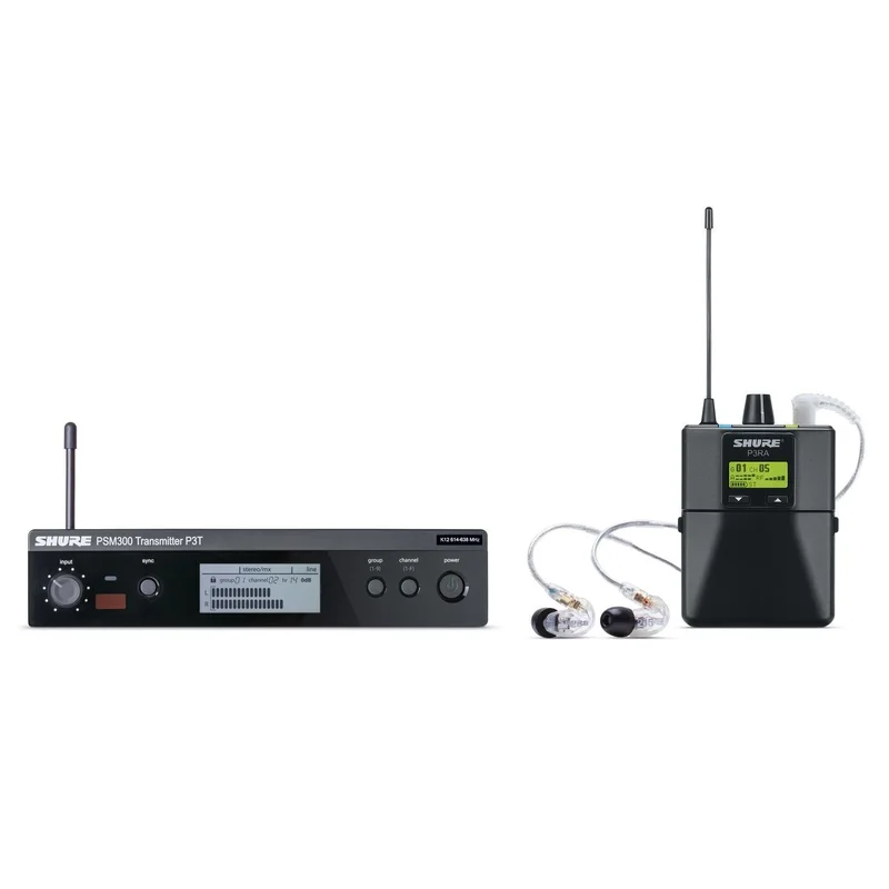 Shure PSM 300 System P3TRA215CL, S8 withMetal Reciever+ SE215 Ear Phones