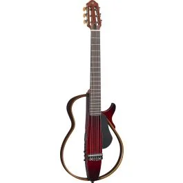 Chitarra Classica Elettrificata Silent Yamaha SLG200N CRB con borsa auricolari crimson red burst