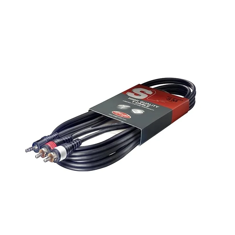 Stagg SYC3/PS2CM E Cavo 1 Jack TRS 2 RCA 3 metri.