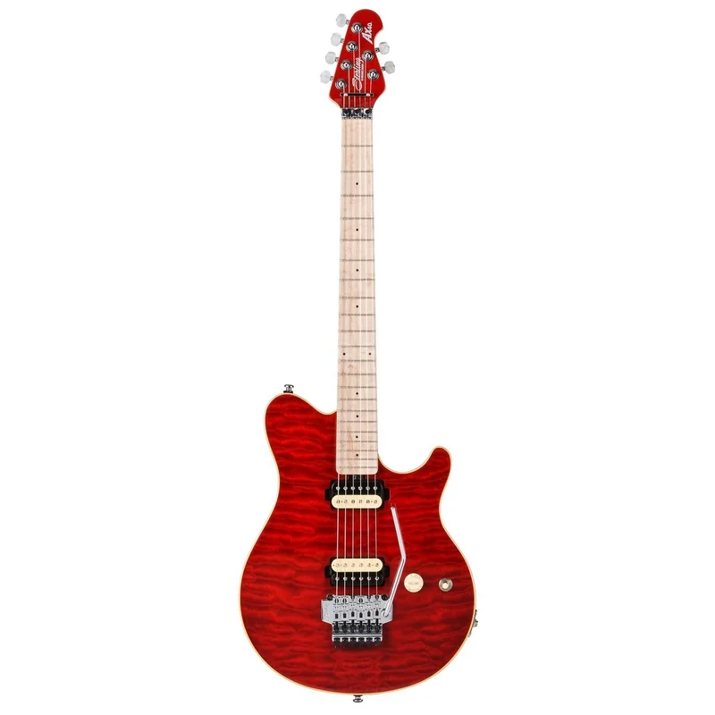 Sterling by Music Man AX40 TRD Transparent Red, incl. Bag