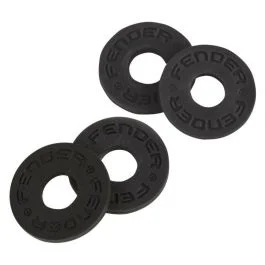 Fender strap blocks 4 pack all black
