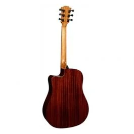 Lag t118dce-brs chitarra acustica dreadnought cutaway eq brown shadow