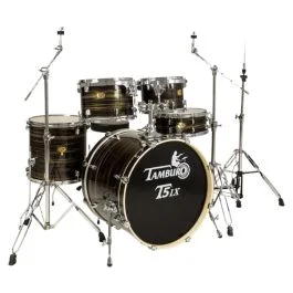 Batteria Tamburo T5 22″ 5pz Hardware e Sgabello BLACK WOOD