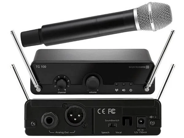 BEYERDYNAMIC TG100G – SET RADIOMICROFONO MICROFONO WIRELESS CON PALMARE A MANO DIVERSITY 8 CANALI