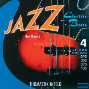 Thomastik 4 Bass Strings JF 324 43-106 Nickel Flat Wound, Short Scale