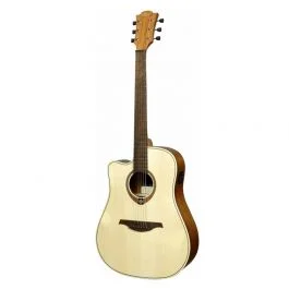 Lag tl70dce-nat chitarra acustica dreadnought cutaway eq mancina natural