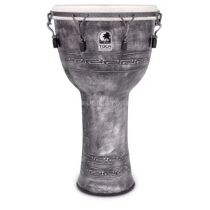 Toca Percussion Freestyle Djembe SFDMX-14AS, Synergy, 14″, Antique Silver