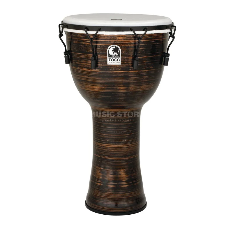 Toca Percussion Freestyle II Djembe TF2DM-12SC 12″, Key, Spun Copper