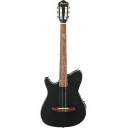 Chitarra Acustica elettrificata mancina Ibanez TOD10NL-TKF transparent black flat