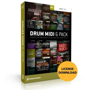VST codice di licenza Toontrack Drum MIDI 6 Pack – acquistare online