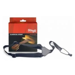 Stagg tracolla 1 in nylon nera per chitarra classica