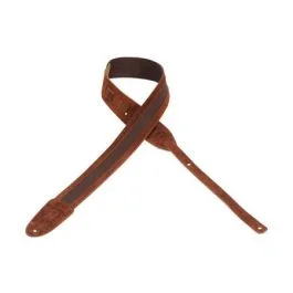 Levy’s tracolla 2 in cotone marrone e suede rust