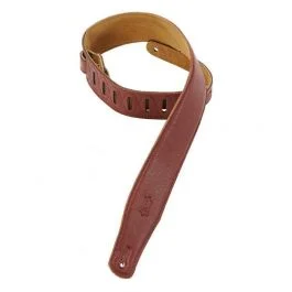 Levy’s tracolla 2,5 in pelle imbottita burgundy