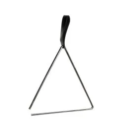 Triangolo PK 20cm MOD2147 acciaio cromato liscio con laccio