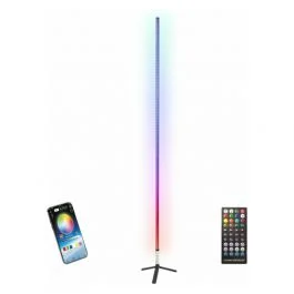 Ibiza tubo led rgb 7 colori, con stand, telecomando, app