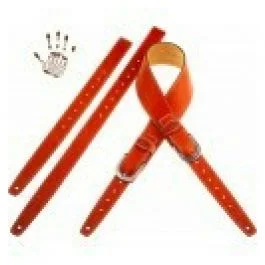 Magrabo twin buckle ts core arancio 7 cm fibbie round argento