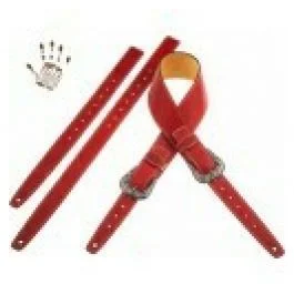 Magrabo twin buckle ts core rosso 7 cm fibbie sun argento