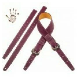 Magrabo twin buckle ts core viola 7 cm fibbie skull e roses argento