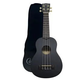 Ukulele soprano Camwood black con borsa | Cavalli Musica