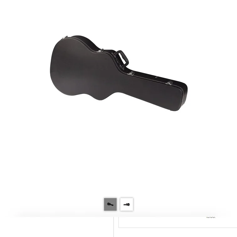 ROCKBAG RC 10618 BCT/SB CASE CUSTODIA NERA RIGIDA SAGOMATA PER CHITARRA CLASSICA