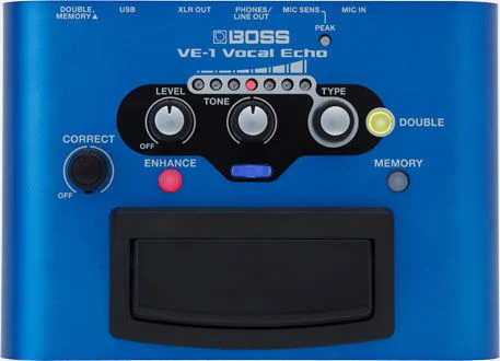 BOSS ECHO VE1 VOCAL ECHO PEDALE MULTIEFFETTO PER VOCE VE-1