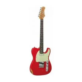 Eko Guitars vt-380 relic fiesta red