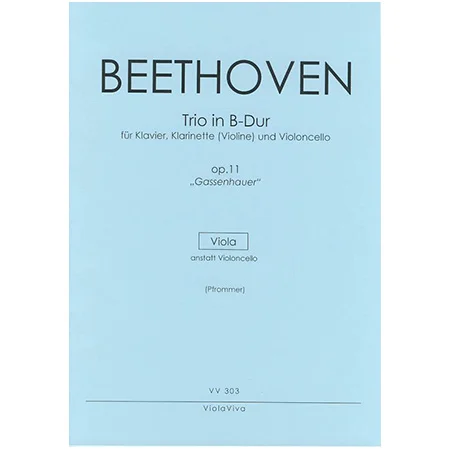 Beethoven, L. v.: Trio für Klarinette (Violine), Viola und Klavier Op. 11 B-Dur – Violastimme