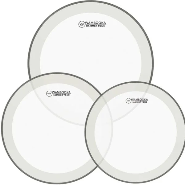 WAMBOOKA HAMMER TONE COH-HM-SET1 10-12-14″ CLEAR WHITE CIRCL