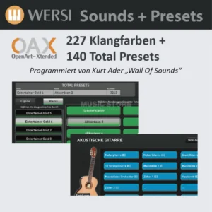 Wersi SONIC OAX Entertainer Gold 1 – Total Presets and Sounds – Activation Key
