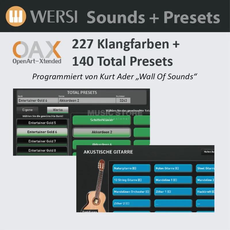 Wersi SONIC OAX Entertainer Gold 1 – Total Presets and Sounds – Activation Key