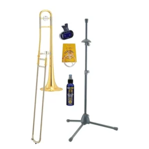 YAMAHA YSL-354 E Bb Tenor Posaune +Ständer, Stimmgerät