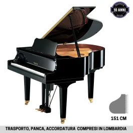 Pianoforte Coda Yamaha D GB1 K EN nero lucido L.cm151