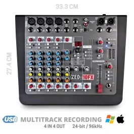 Allen & Heath ZEDi-10FX – Mixer Analogico 10 Canali Interfaccia USB 4×4 Effetti | Cavallimusica