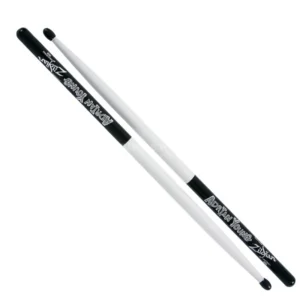 Zildjian Adrian Young Hickory Sticks Finish Black-White, Nylon Tip